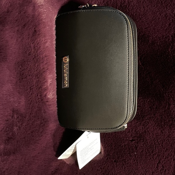 BNWT Lululemon Alternative Leather Black Pouch with Lululemon Storage Bag! - Picture 9 of 10